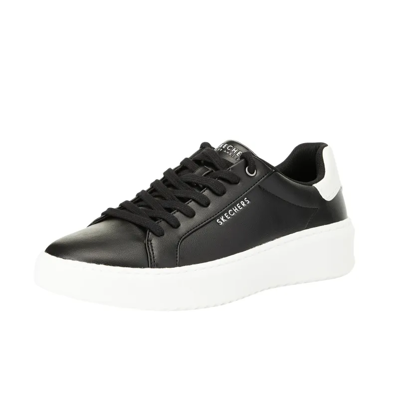 Skechers Cushioning Wear Resistant Low Top Skateboard Shoes Men's Black White-2