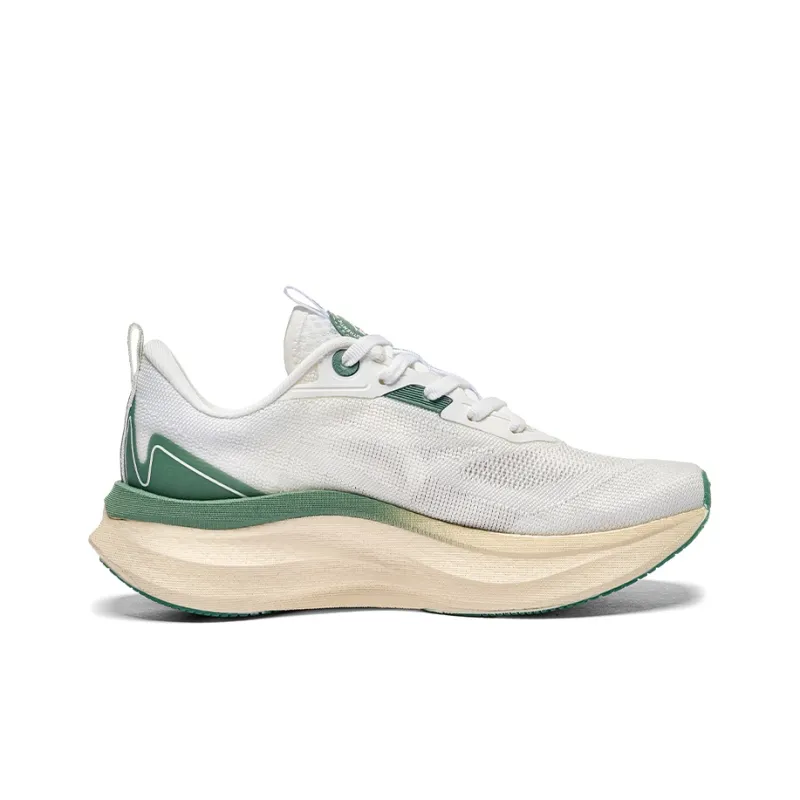 Kappa Abrasion Resistant Slip Resistant Low Top Running Shoes Unisex White Green-1