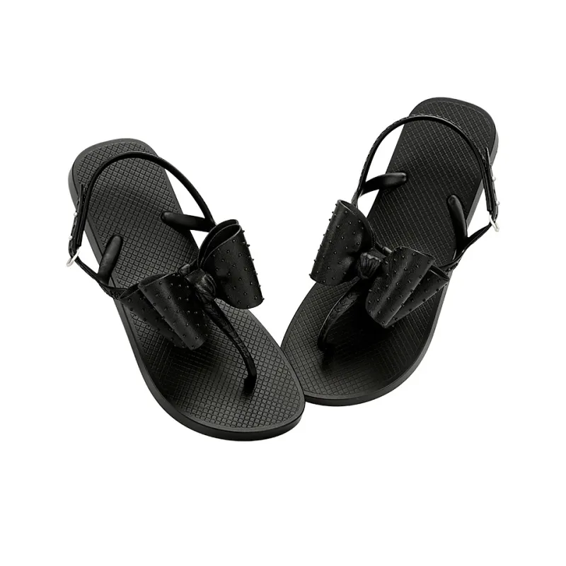 HOTMARZZ Flip Flops Unisex Black-4
