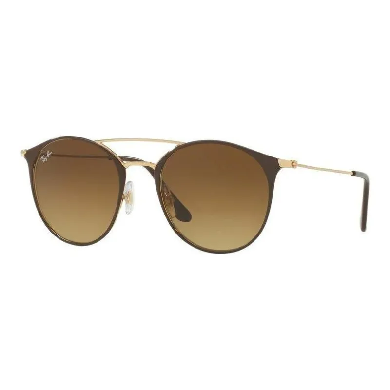 RayBan Plastic Metal Round Sunglasses Men's Black-0