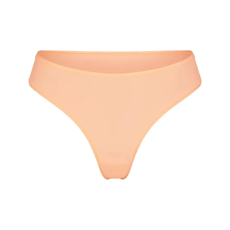 SKIMS FITS EVERYBODY THONG Underpants Women's 1 Pack Faded Nectar-0