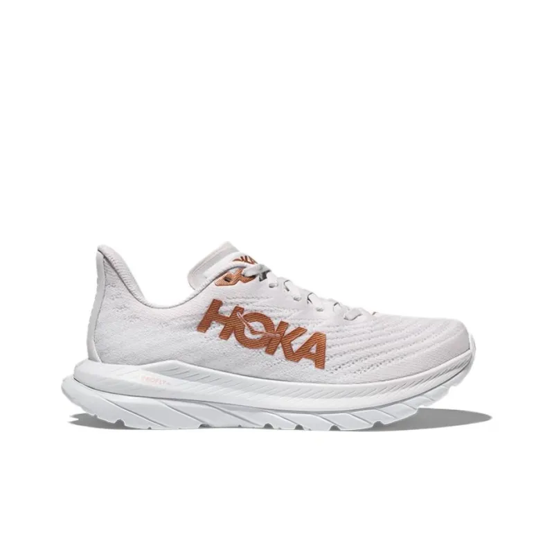 HOKA ONE ONE Mach 5 Cushioned Slip-Resistant Low-Top Running Shoes Copper-Nickel Alloy-1