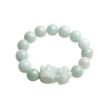 With The Heart Of The Jade Bean Type Bracelets Unisex