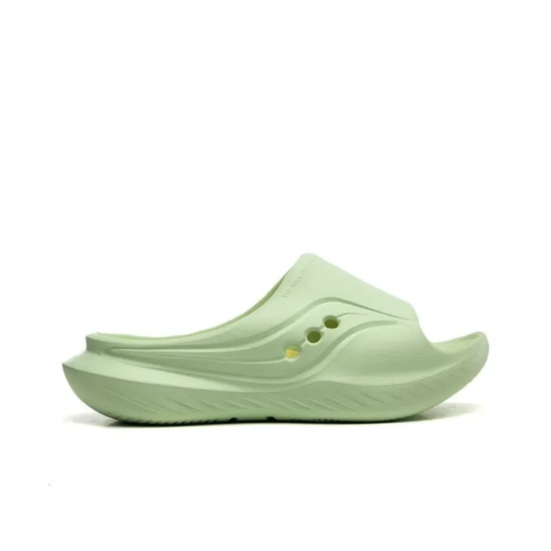 Saucony Cradle Slip Resistant Abrasion Resistant Slide Slippers Unisex Green-1