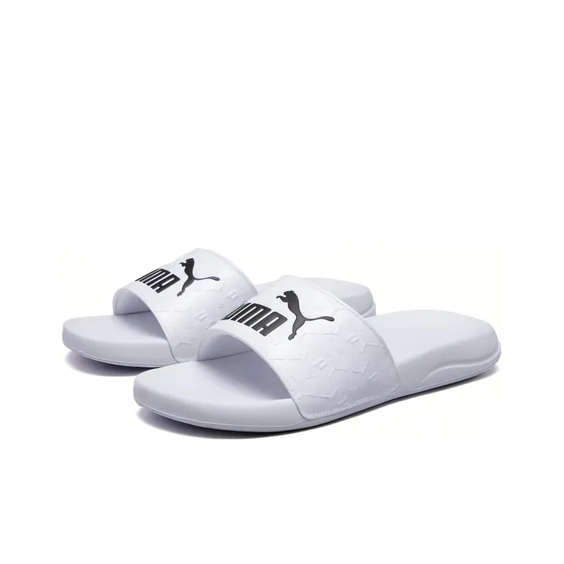 PUMA Popcat Rubber Sole Slide Slippers Unisex White-2