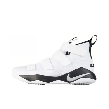 Nike LeBron Soldier 11 White Metallic Silver Black