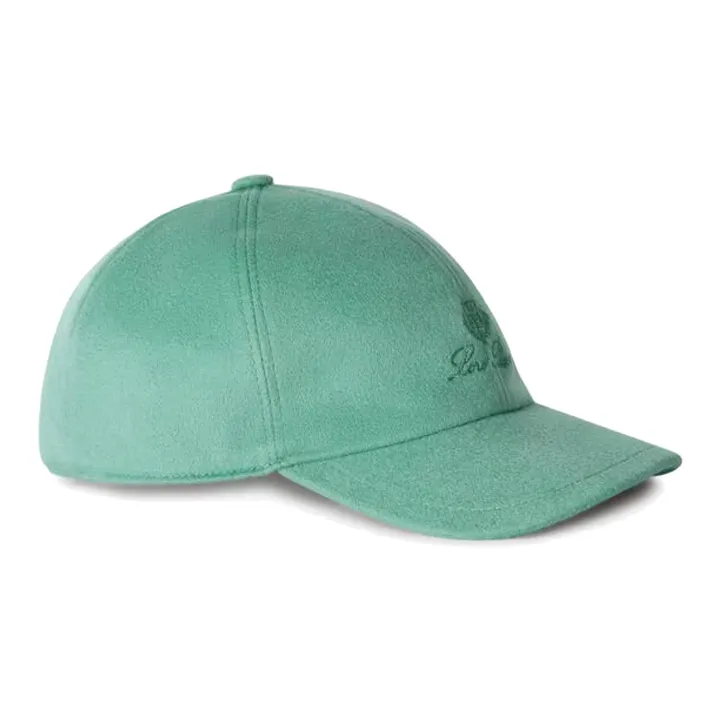 Loro Piana Cashmere Pure Virgin Wool Baseball Caps Women's Green-0