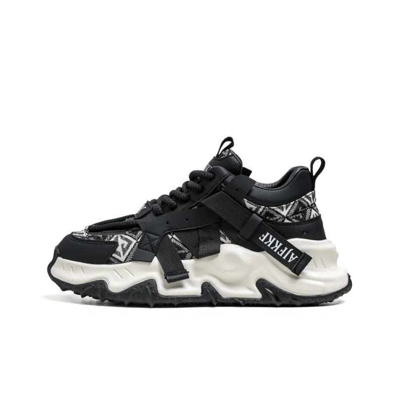 Grumpy Ram Anti-Slip Wear-Resistant Breathable Height Increasing Mid-Top Casual Shoes Men's-3