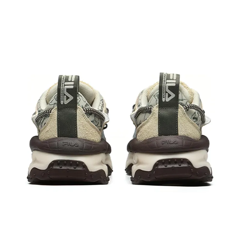 FILA FUSION QD96 Slip Resistant Low Top Chunky Sneakers Women's Beige-4