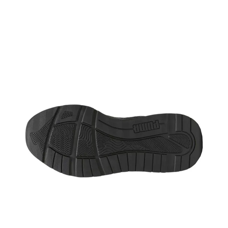 PUMA Trinity Lace Up Cushioning Abrasion Resistant Breathable Low Top Casual Shoes Women's Black-4