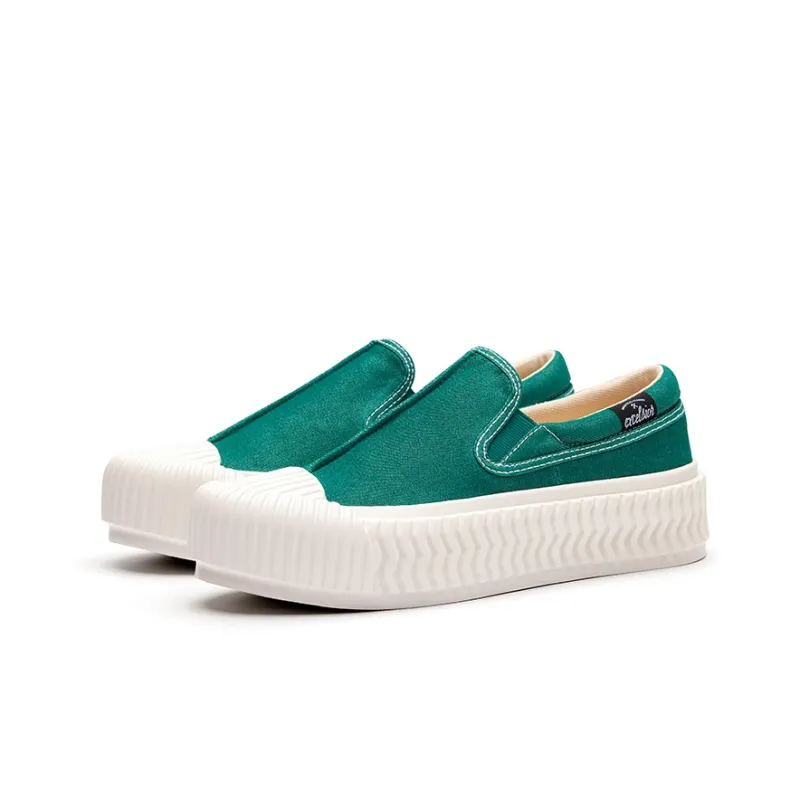 Excelsior Canvas Shoes Unisex Low Top Malta Blue/Brunswick Green/Snowflake Stone White-11