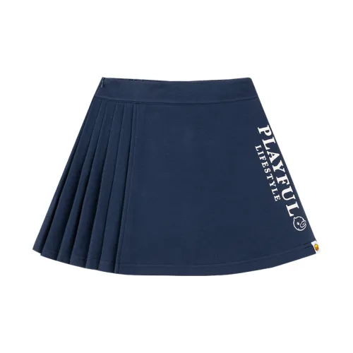 B.Duck Casual Short Skirts Women's Navy Blue