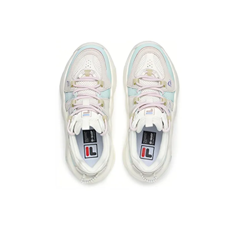 FILA BARRICADE II Cushioning Anti Slip And Wear Resistant Low Top Casual Shoes Women's White Blue-2