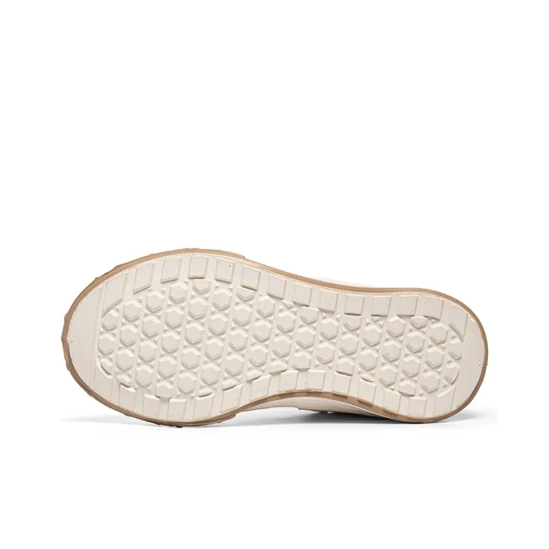 Warrior Durable Lightweight And Breathable Low-Top Skateboard Shoes Women's Light Beige Brown-3