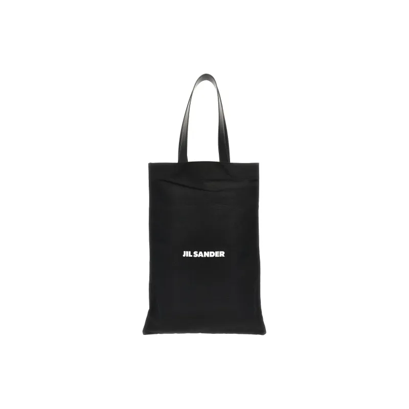 JIL SANDER Logo Print Large Open Top Tote Bag-0