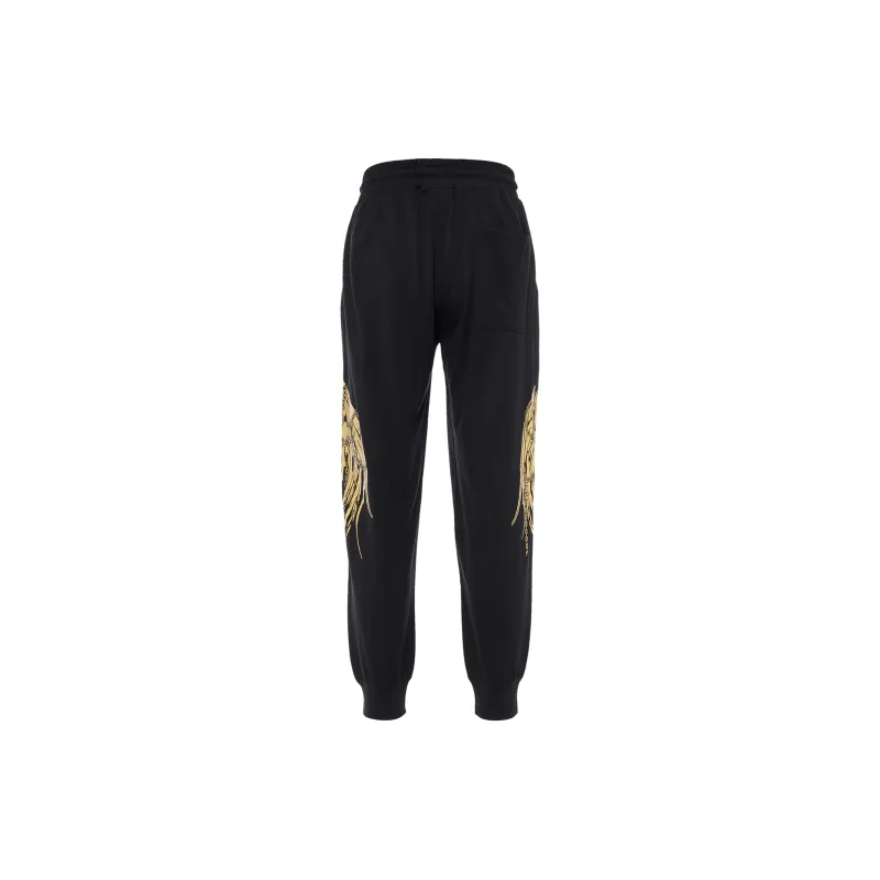 Boy London Casual Pants Men's Black Gold-1