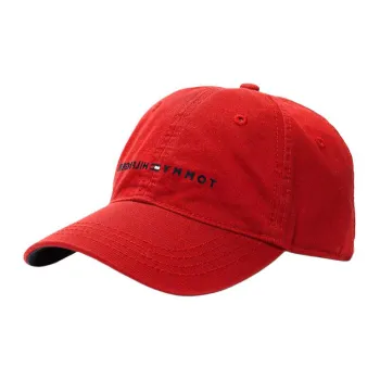Tommy Hilfiger Cotton Baseball Caps Unisex Red
