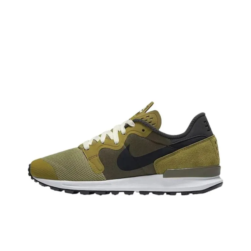 Nike Air Berwuda Cushioning, Wear Resistant Low Top Running Shoes Men's Black Green-0
