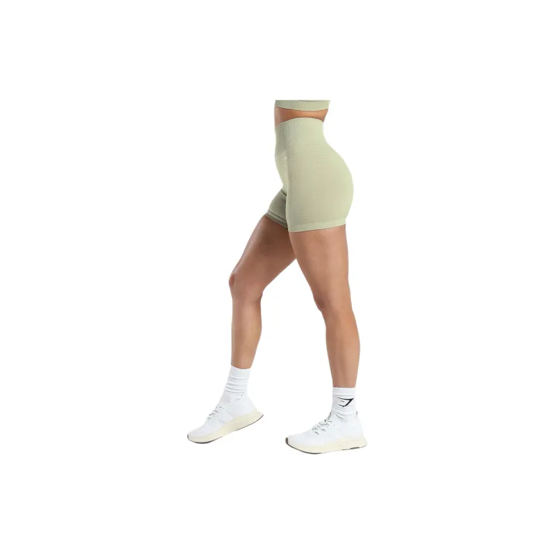 GYMSHARK VITAL SEAMLESS 2.0 SHORTS Sports Shorts Women's Light Sage Green With Greyish Limestone-2