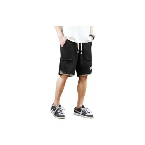 Tonlion Casual Shorts Men Black