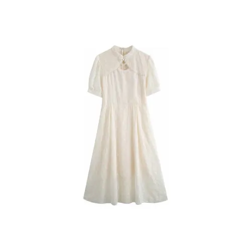 CHICCLO Short-Sleeved Dresses Women's Apricot