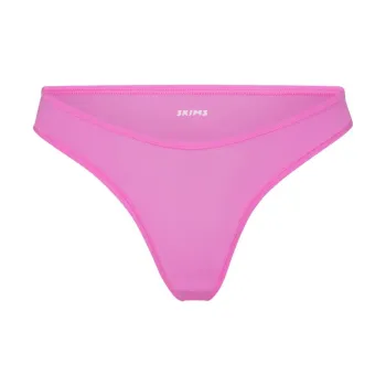 SKIMS FITS EVERYBODY DIPPED FRONT THONG Underpants Women's 1 Pack NEON ORCHID/Neon Orchid