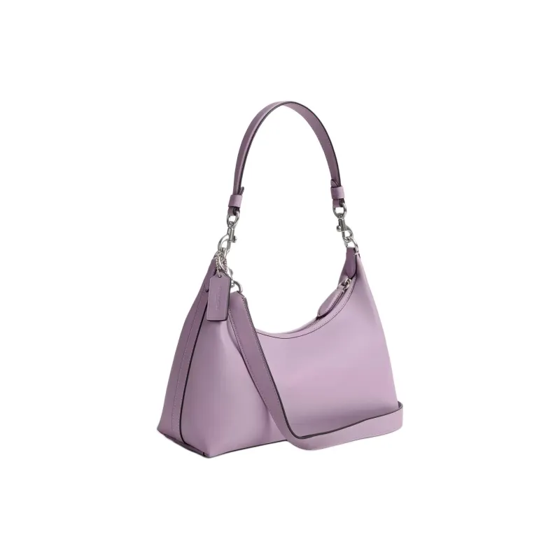 COACH Gloves Made Of Tanned Leather Handbag Shoulder Bag Large Size Women's Silver & Light Purple-1