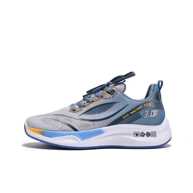 Crocodile Cushioned Slip-Resistant Breathable Lightweight Height Increasing Low-Top Running Shoes Men's-6