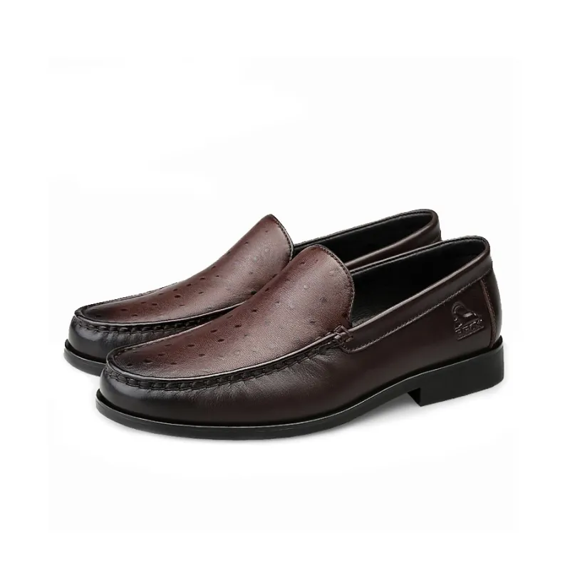 BECK Dress Shoes Men Low Top Brown-9