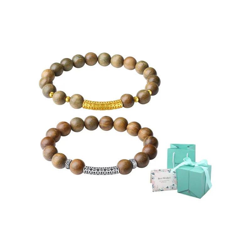 TANDU Green Sandalwood Wood Bracelets Unisex-19