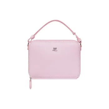 COURREGES Cloud Logo Plaque Zip Up Shoulder Bag