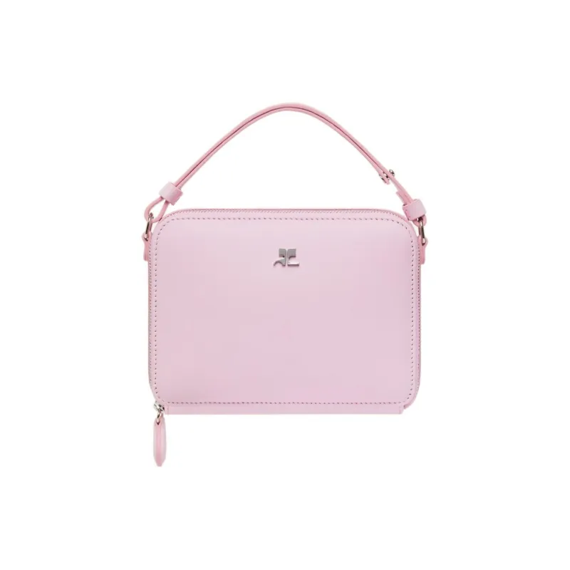 COURREGES Cloud Logo Plaque Zip Up Shoulder Bag-0