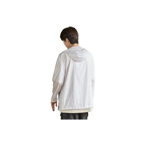 Tonlion Sun Protection Clothing Men's Raw White