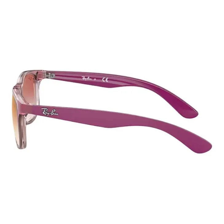 RayBan Injection Molding Square Sunglasses Kids' Pink-4