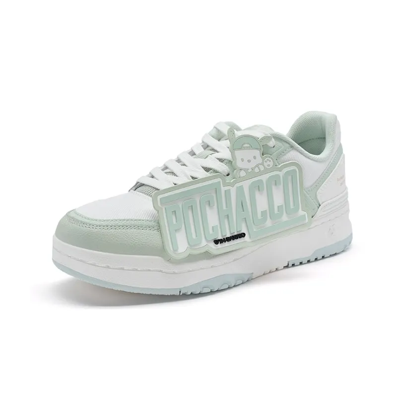 XTEP Skateboard Shoes Men Low Top Sail White/Creamy Green-2