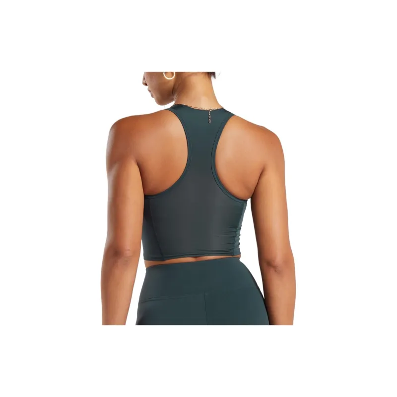 GYMSHARK CROP MESH TANK Sport Vests Women's Cyan-1