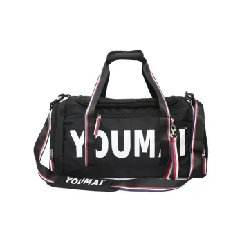 NIGEER Nylon Gym Bag Large Size Unisex Black/Pink/Red/Gray