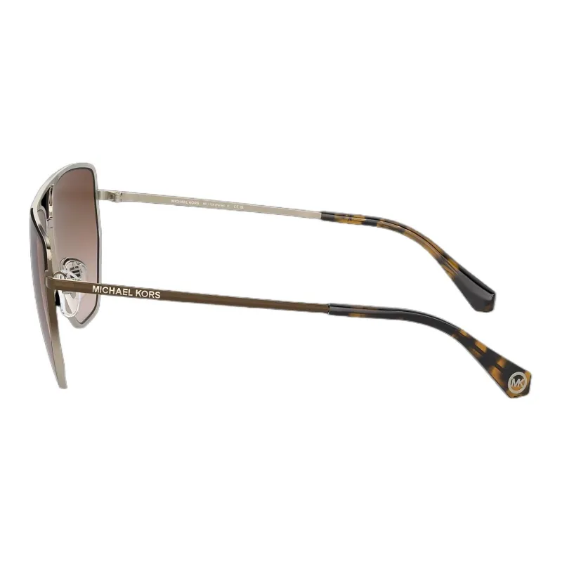 MICHAEL KORS Metal Aviator Sunglasses Men's Brown-3