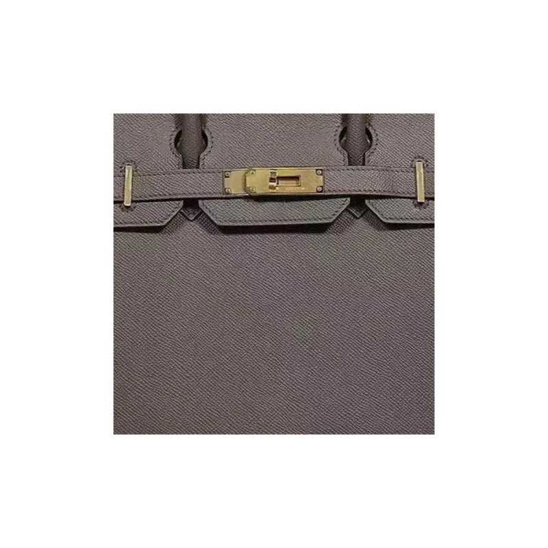 HERMES Birkin Epsom Leather Birkin Bag Handbags Women's 8F Gris ÉTain Tin Gray-5