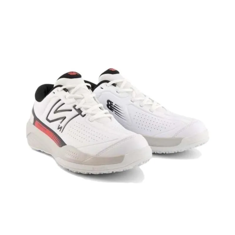 New Balance NB 696 V5 O Y5 Slip Resistant Low Top Tennis Shoes Men's White Red Black-3