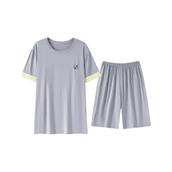 Close-fitting Areas Pajama Set Men's