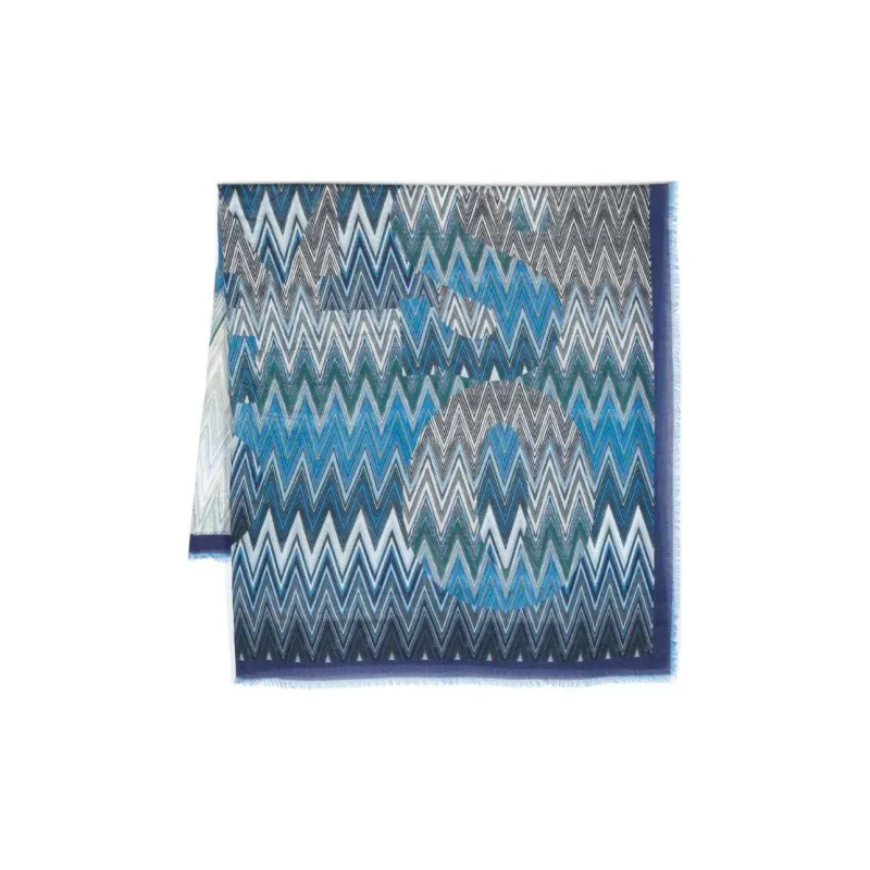 MISSONI Knit Scarves Women's Blue-0