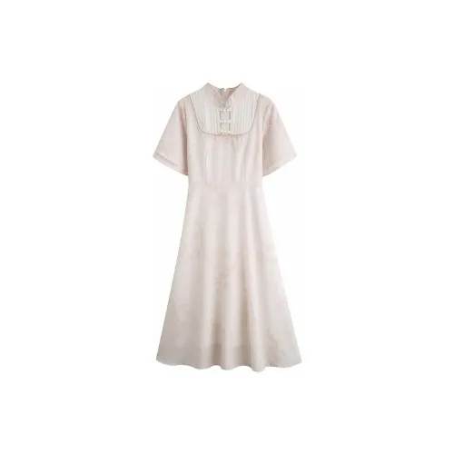 CHICCLO Short-Sleeved Dresses Women's Apricot