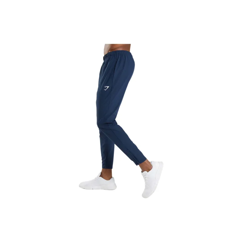 GYMSHARK ARRIVAL WOVEN JOGGERS Knitted Sports Pants Men's Marine Blue-2