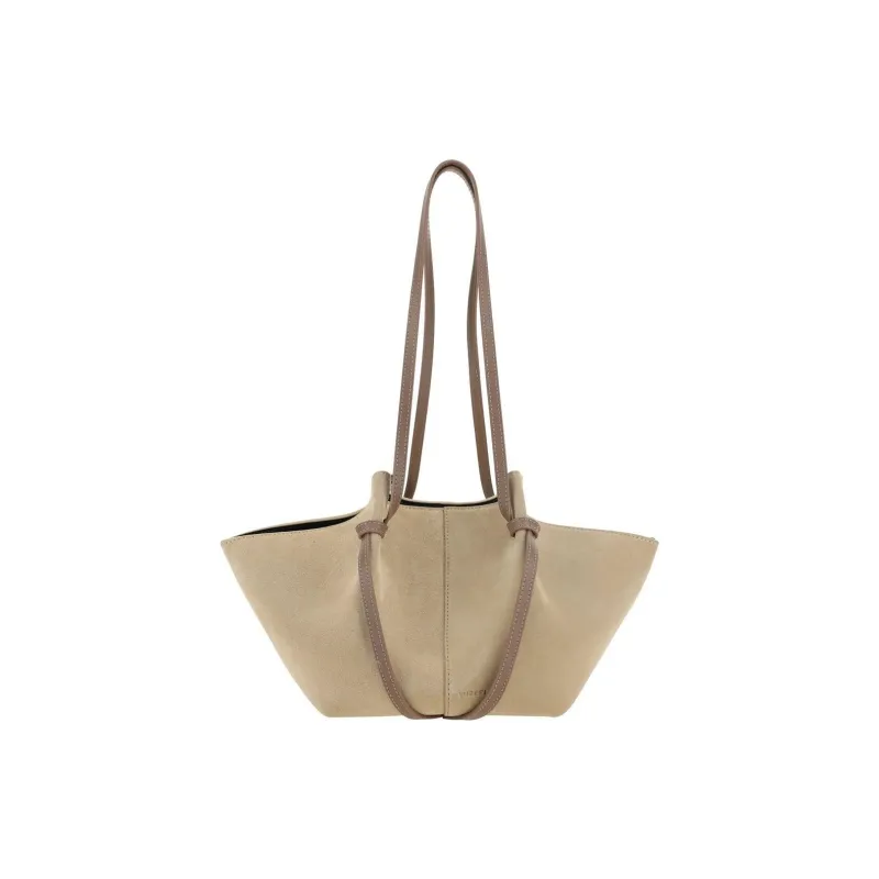 YUZEFI Calfskin One Shoulder Handbag Women's Sand-0