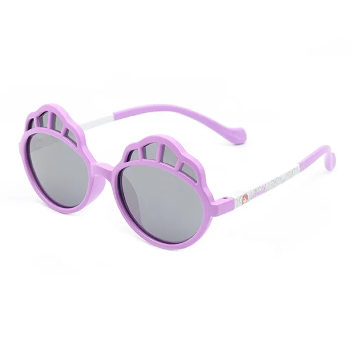 Disney Princess TR90 Irregular Shape Sunglasses Kids' Plum Red Purple-3