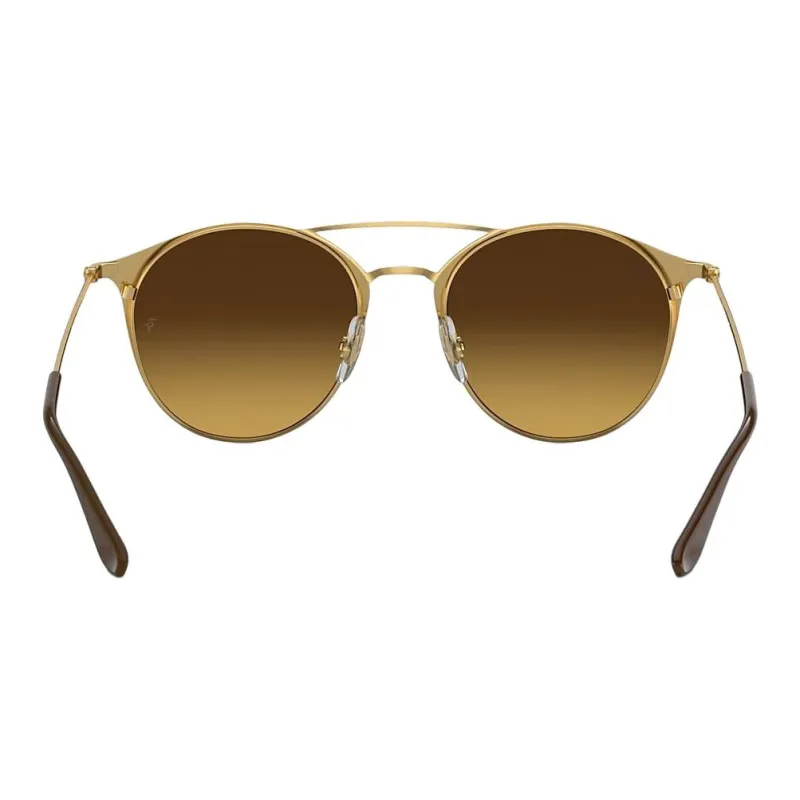 RayBan Plastic Metal Round Sunglasses Men's Black-2