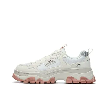 FILA HIKE Cushioning Anti Slip And Wear Resistant Low Top Chunky Sneakers Women's Pink White
