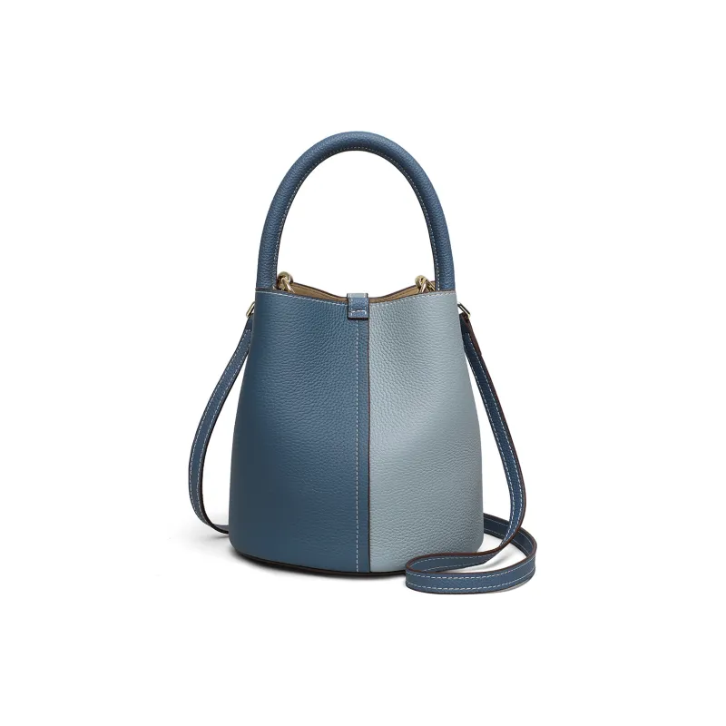 PT'SON Cow Leather Handbag, Shoulder Bag, Crossbody Bag Regular Women's Multicolor-2