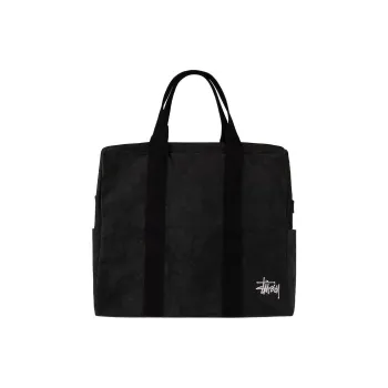 Stussy Cotton Flight Bag One Shoulder Handbag Regular Unisex Black